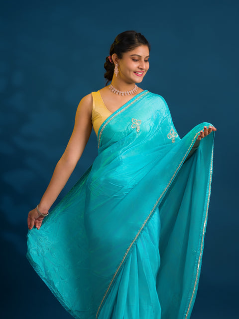 By Designer Saree with Sequence Work