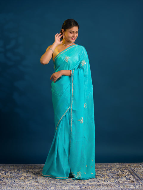 By Designer Saree with Sequence Work