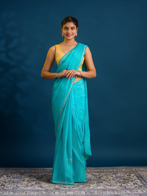 By Designer Saree with Sequence Work