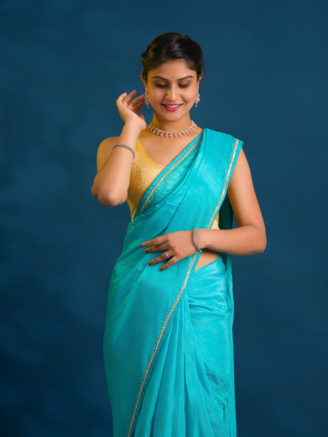 By Designer Saree with Sequence Work