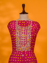 KcPc New Latest Bandhani Art Silk Suit with Gota Patti Work Suit KML
