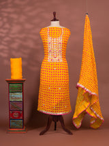KcPc New Bandhani Art Silk Suit with Gota Patti Work Suit KML
