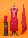 KcPc New Latest Bandhani Art Silk Suit with Gota Patti Work Shit KML