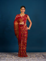 KcPc Latest Designer Modal Silk Saree with Bandhani Print Festive Collection PARS