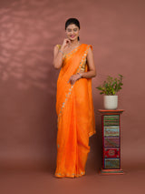  Leheriya Style With Gotapatti Work Saree uner 2000