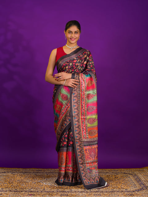 By New Pashmina Soft Silk Pashmina Style With Digital Print Work Saree