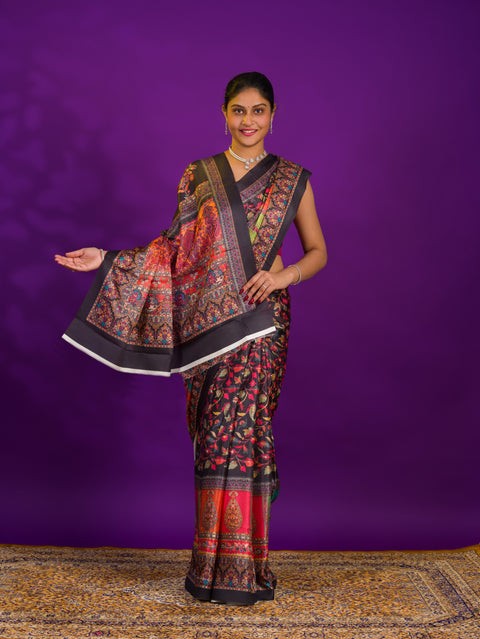 By New Pashmina Soft Silk Pashmina Style With Digital Print Work Saree