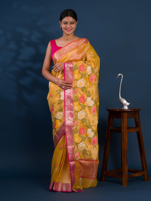 KcPc New Kota Doria Hand Embroidery With Crosia Work Saree  PUSP