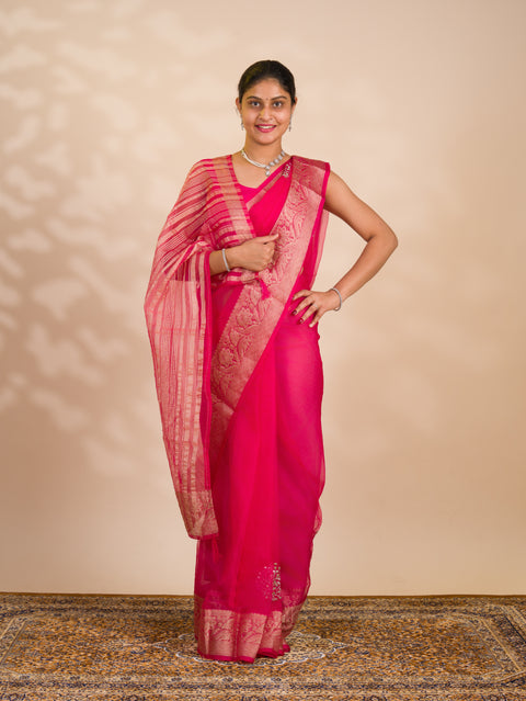 By Banarasi Saree With Festive Wear