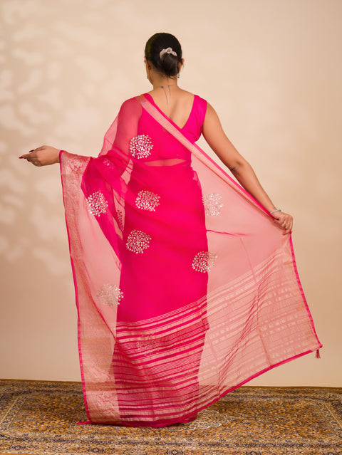 By Banarasi Saree With Festive Wear