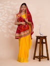 KcPc New Lounch Pure Georgette Marwardi Broach Style With Belbuti Work Chunri