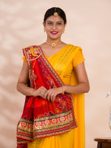 KcPc New Lounch Pure Georgette Marwardi Broach Style With Belbuti Work PIliya