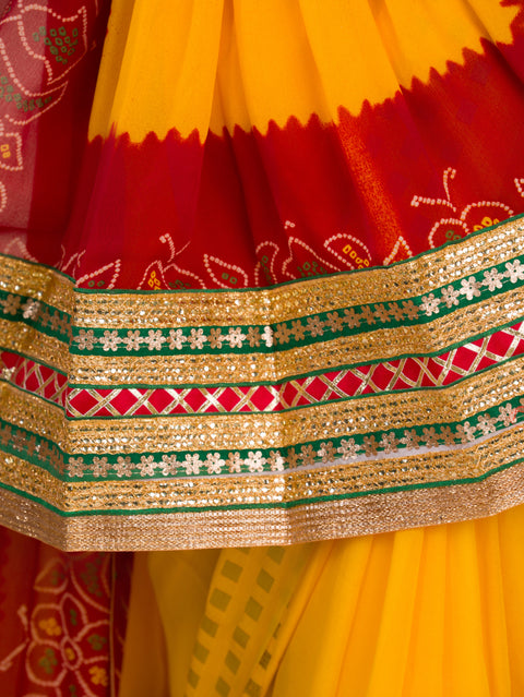 KcPc Rajasthani Semi Georgette Marwadi odhna stole ZHR