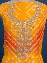 KcPc New Art Silk Bandhani Gotapatti Work Salwar Suit KML