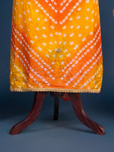 KcPc New Art Silk Bandhani Gotapatti Work Salwar Suit KML