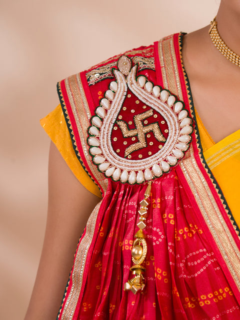 KcPc New Special khadi silk Heavy border work  Marwadi Broach