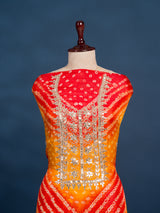 KcPc New Art Silk Bandhani Gotapatti Work Salwar SuitKML