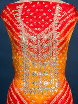 KcPc New Art Silk Bandhani Gotapatti Work Salwar SuitKML