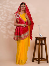KcPc New Special khadi silk Heavy border workMarwadi Broach