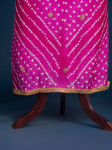 KcPc New Art Silk Bandhani Gotapatti Work Salwar Suit KML
