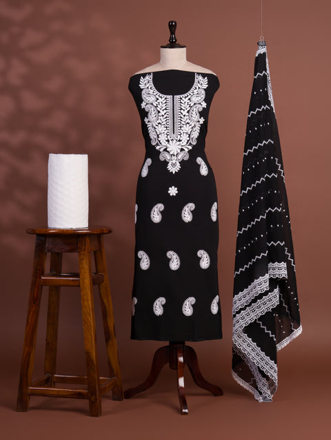 KcPc New Beautiful Pure Cotton Printed Style With Kashida Work Suit SKS
