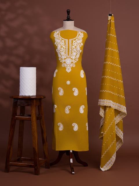KcPc New Launch Pure Cotton Printed Style With Kashida Work Suit SKS