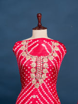KcPc New Art Silk Bandhani GotapattiWork Salwar Suit KML