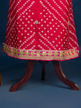 KcPc New Art Silk Bandhani GotapattiWork Salwar Suit KML