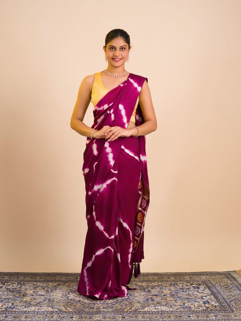 By Bandhani Saree With Festive Wear