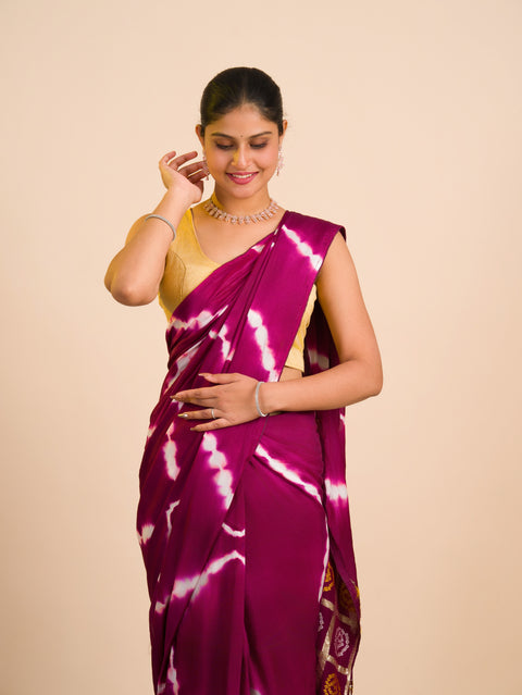 By Bandhani Saree With Festive Wear
