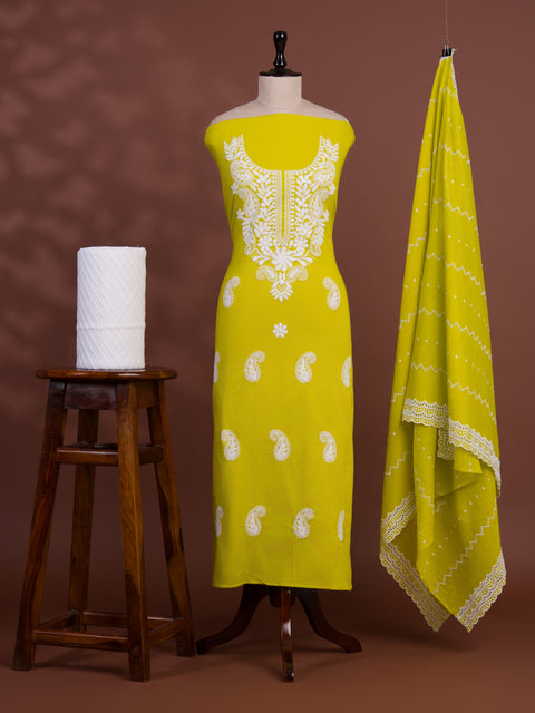 KcPc New Latest Pure Cotton Printed Style With Kashida Work Suit SKS