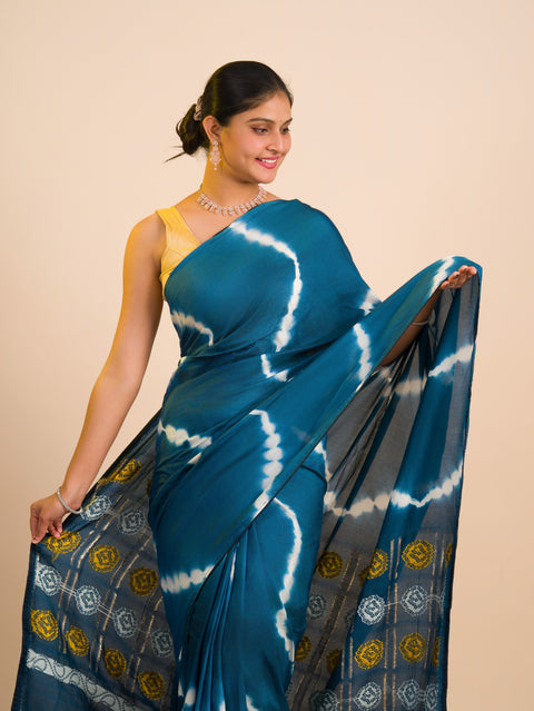 By Bandhani Saree With Festive Wear