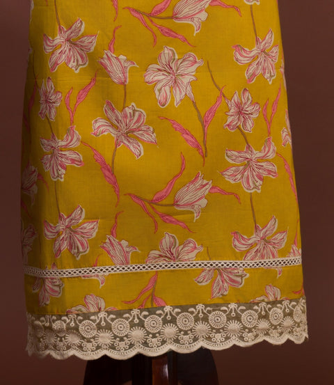 KcPc New Beautiful Pure Cotton Printed Style With Kashida Work Suit SKS