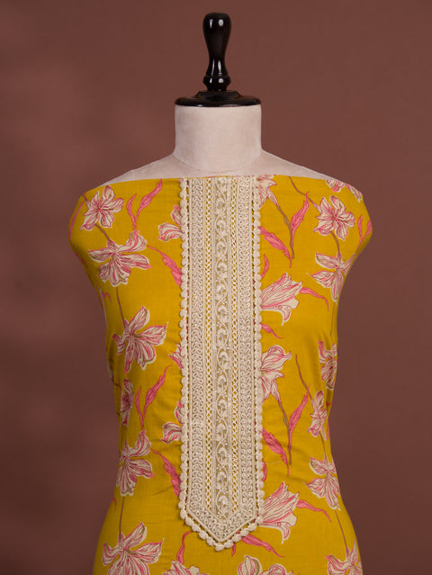KcPc New Beautiful Pure Cotton Printed Style With Kashida Work Suit SKS