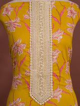KcPc New Beautiful Pure Cotton Printed Style With Kashida Work Suit SKS