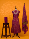 KcPc New Art Silk Bandhani Gharchola With Gotapatti Work suitKML