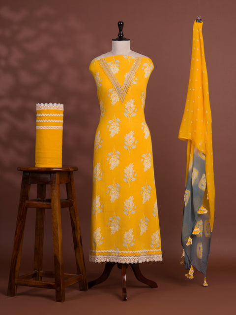 KcPc New Spiceal Pure Cotton Printed Style With Kashida Work Suit SKS
