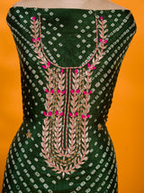 KcPc New Launch Art Silk Bandhani Style With Gotapatti Work Suit KML
