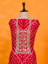 KcPc New Art Silk Bandhani Style With Gotapatti Work Salwar Suit KML