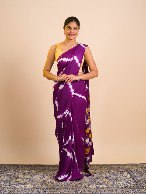 By Bandhani Saree With Festive Wear