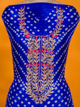 KcPc New Latest Art Silk Bandhani Style With Gotapatti Work Suit KML