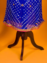 KcPc New Latest Art Silk Bandhani Style With Gotapatti Work Suit KML