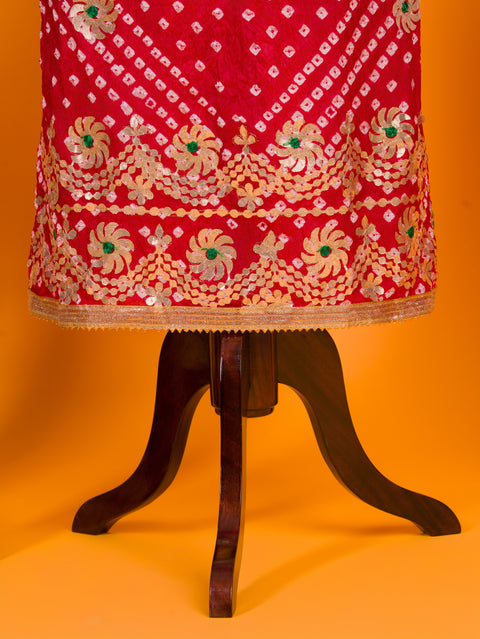 KcPc Art Silk Bandhani Gotapatti Salwar Suit KML