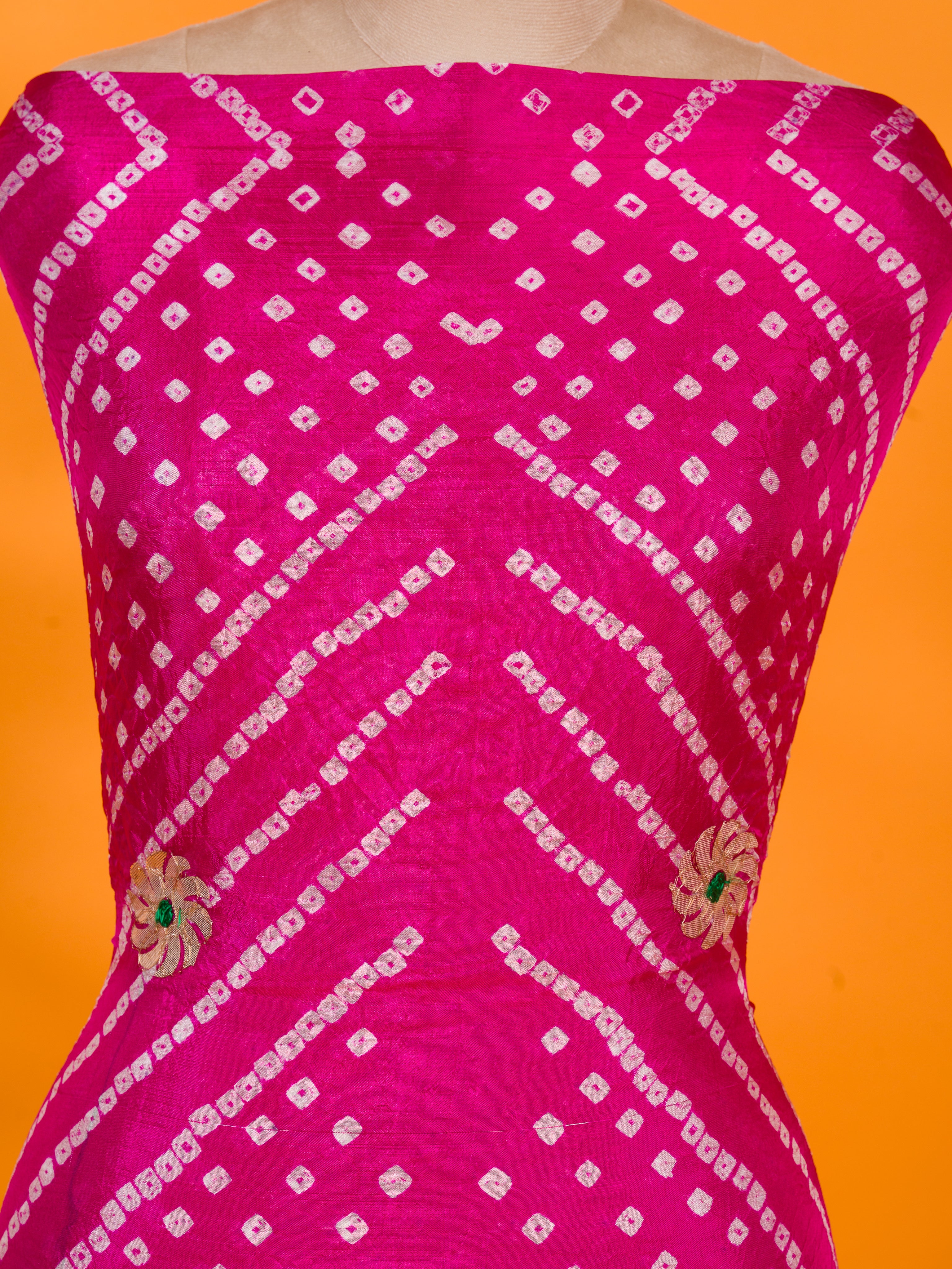 KcPc Art Silk Bandhani Gotapatti Salwar Suit KML