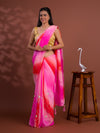  Georgette Multi Colour Gota Patti Work Saree under 1000