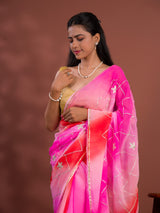 Georgette Multi Colour Gota Patti Work Saree under 1000