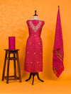 KcPc New Trending Art Silk Bandhani Gharchola With Gotapatti Work suitKML