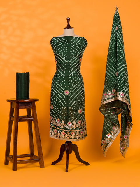KcPc Art Silk Bandhani Gotapatti Salwar Suit KML