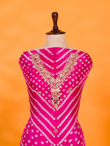 KcPc New Art Silk Bandhani Gotapatti Work Salwar Suit KML