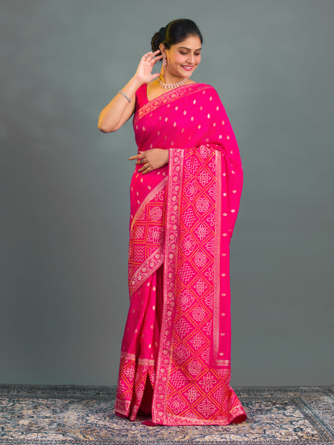 By Banarsi Saree With Festive Wear  